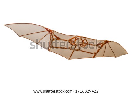 flying machine models of Leonardo da Vinci's Royalty-Free Stock Photo #1716329422