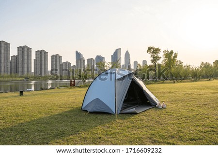 Camping and tent in park