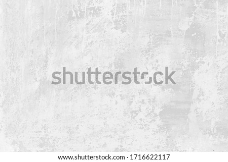 Subtle white washed wall texture background. Cool light soft grey pattern of concrete or cement surface. Abstract template for print or design. Royalty-Free Stock Photo #1716622117
