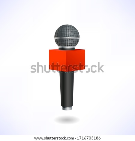 Microphone vector illustration white background
