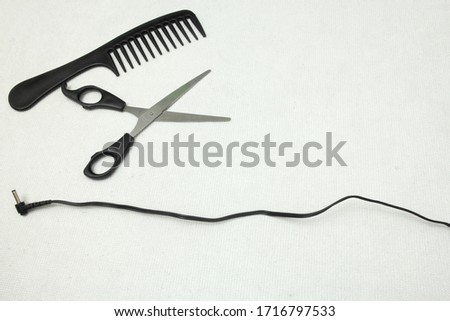 Barber tools, stylish background for Barber shop advertising, banner, poster, business card, billboards