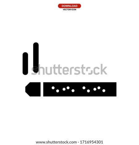 cigarette icon or logo isolated sign symbol vector illustration - high quality black style vector icons
