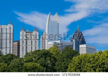 Atlanta Skyline on a summer afternoon