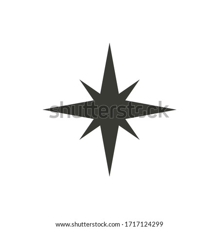 Star icon vector simple design Royalty-Free Stock Photo #1717124299