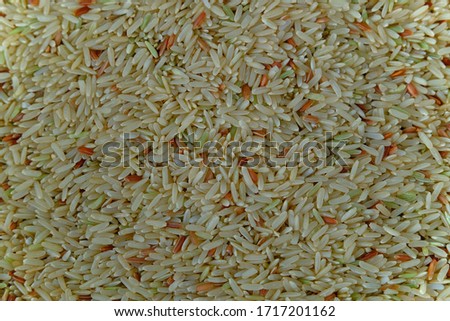 Rice in the box is very beautiful full frame picture.
