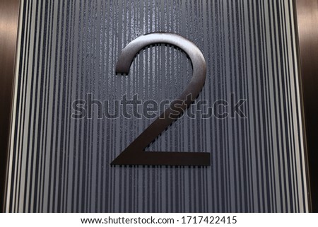 Elevator digital floor number board for indoor building