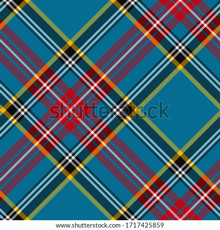 Seamless vector multicolor tartan pattern. Plaid background. Classic fashion ornate pattern. For design, fabric, textile, wrapping, cover etc.