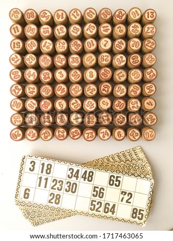 barrels rectangle with numbers for lotto