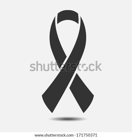 Vector AIDS awareness ribbon sign