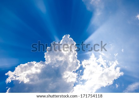 Sunshine through the clouds