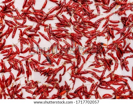 tradition red chilies in srilanka. 