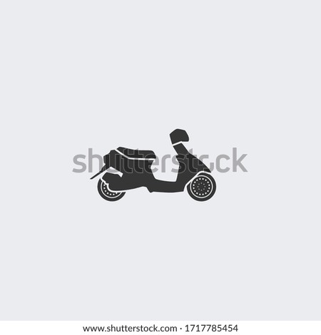 Scooter bike vector icon illustration sign