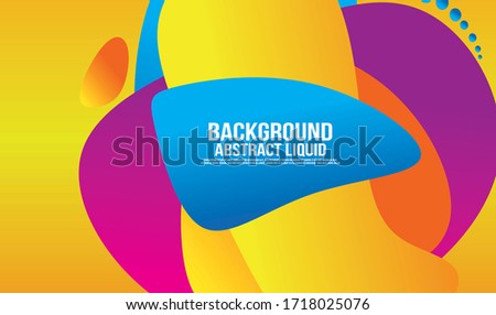 Liquid Color Shape Abstract Backgraound