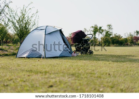 Camping and tent in park