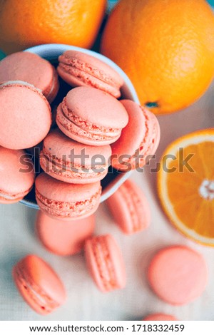 Traditional delicious french cake macaron