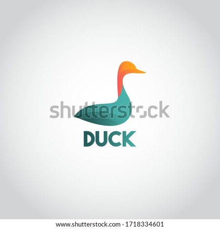 Duck Logo Icon Vector Template Design Illustration