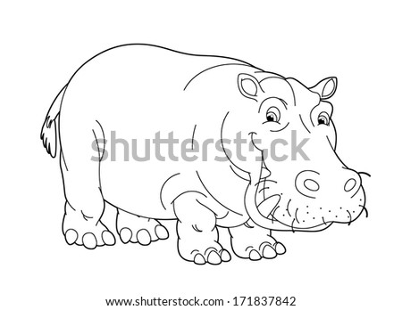 Coloring page - animal - illustration for the children