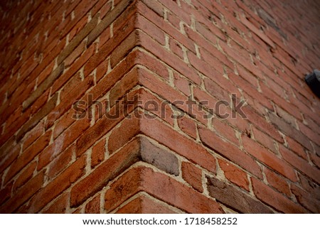 Vibrant Vintage Red Brick Wall