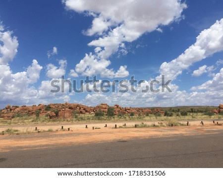 Way of outback in Australia
