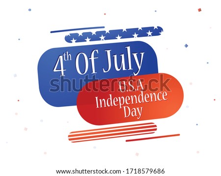 Abstract fourth of july background design with USA flag color.