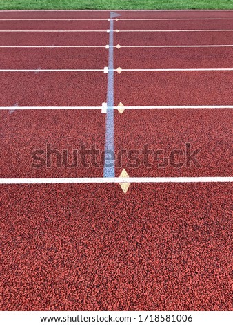 High School Track and Field Running Lanes and Lines