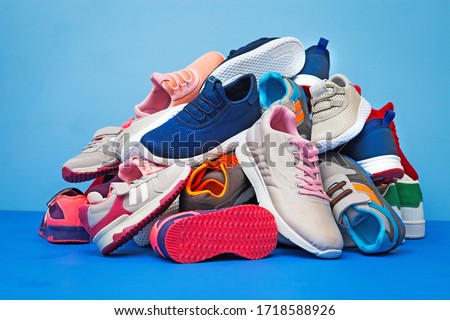 Sneakers for children. Colored sneakers