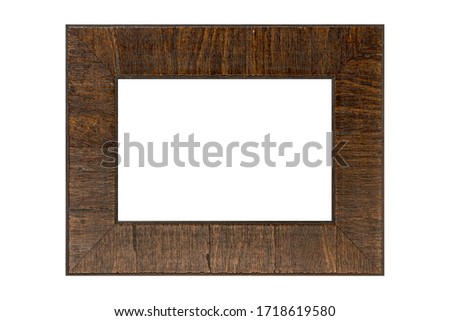 carved cadre photo frame isolated on white background.
