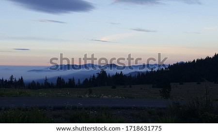 Smoke Over mountains in Oregon