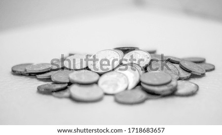 Indonesian rupiah coins close up