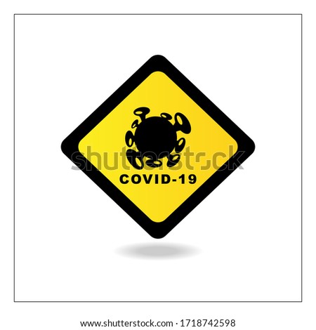 Covid-19 sign, Covid-19 pandemic vector