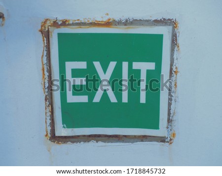 it's time to leave. exit this way