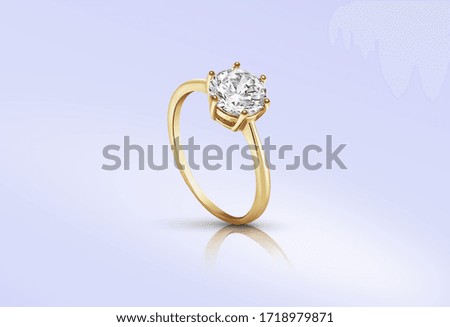 Jewelry, ring  gold silver diamond Royalty-Free Stock Photo #1718979871