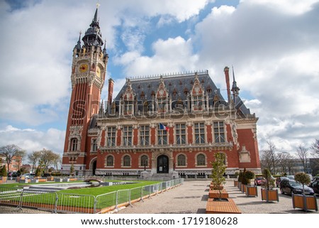 City hall of Calais, France Royalty-Free Stock Photo #1719180628