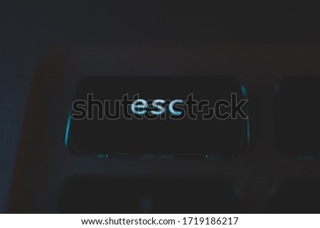 Esc key on a computer keyboard