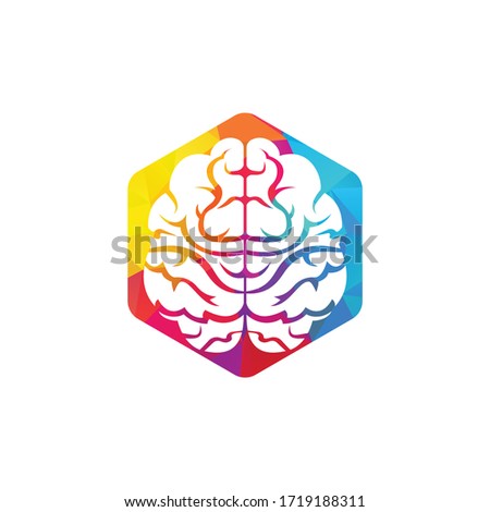 Think idea concept.Brainstorm power thinking brain Logotype icon. 