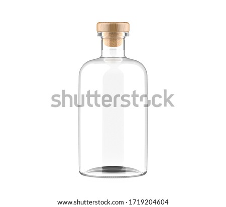 Blank Liquor bottle. Drink Product mockup. Royalty-Free Stock Photo #1719204604