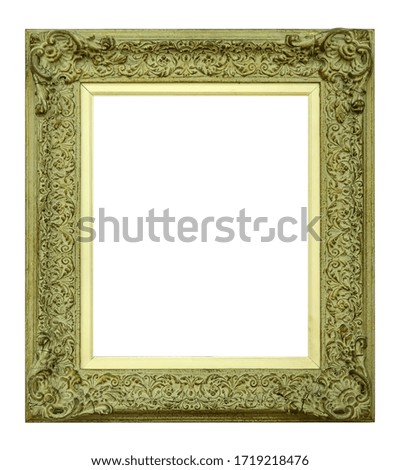 ~Wooden frame for paintings, mirrors or photo isolated on white background