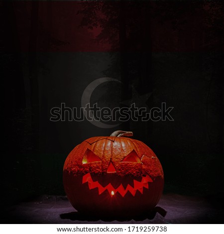 halloween backgraund Libya flag, Libya haloween