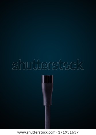 Electric cable with empty space