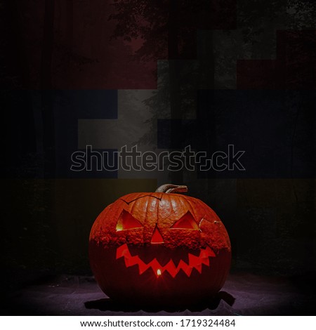 halloween backgraund mountainous karabakh flag, mountainous karabakh haloween