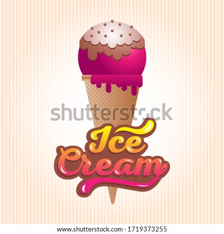 ice cream vector graphic illustration
