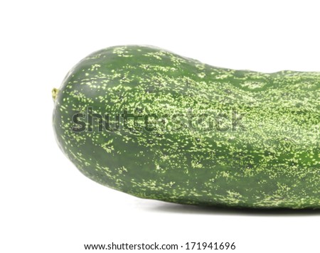 background cucumber  on white