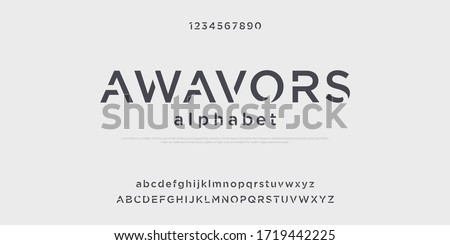 Custom font alphabet bundle package  Royalty-Free Stock Photo #1719442225