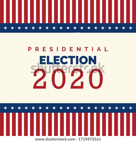 United States presidential elections poster. Elections 2020 - Vector