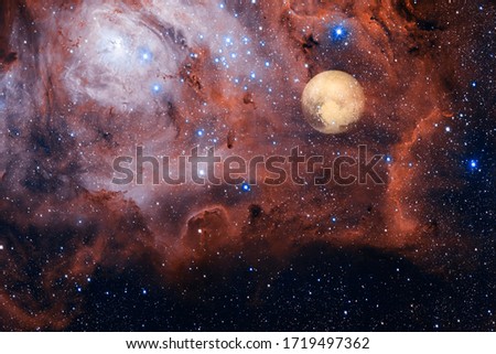Pluto. Awesome quality planets of solar system. Elements of this image furnished by NASA