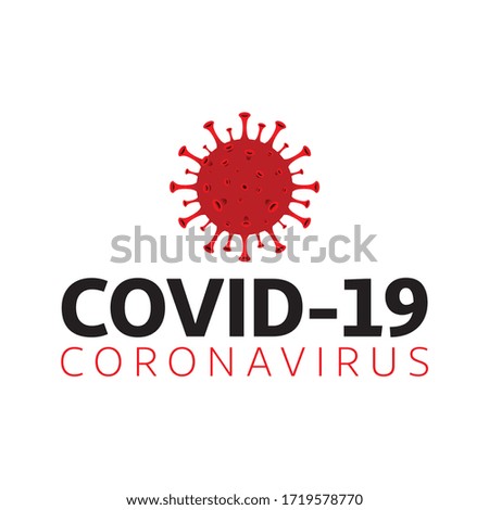 New Coronavirus Covid19 concept design logo vector illustration