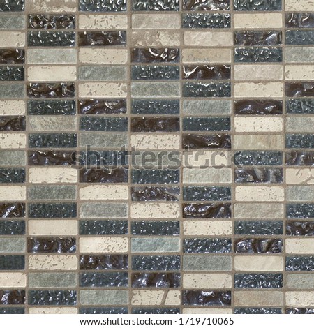 Aragon glass mosaic tile texture in beige
