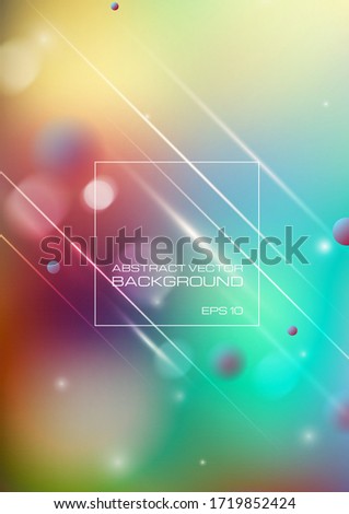 Abstract blurred colorful background. Vector Eps10