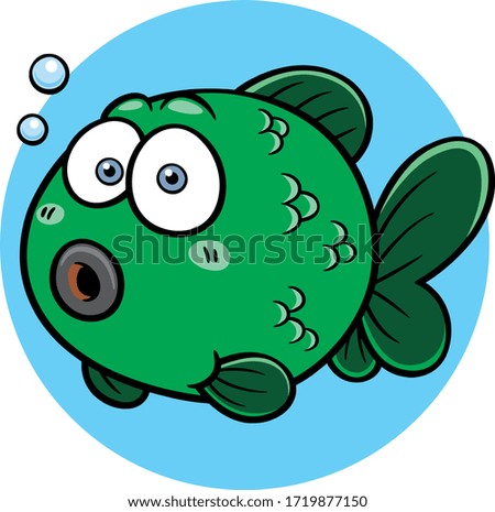 vector high quality cute cartoon fish
