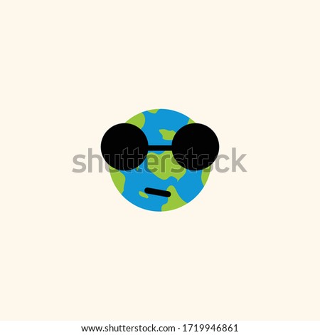 Emoji Earth planet character Design